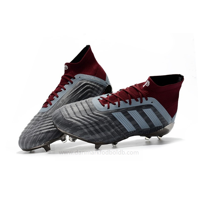 Pogba Adidas Predator 2018 18.1 FG Fodboldstøvler – Grå Rød – fodboldstøvler udsalg,billige fodboldstøvler