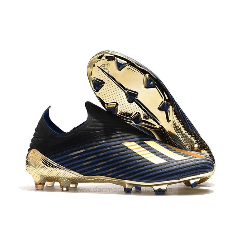 Adidas X FG Fodboldstøvler Herre – Sort Guld – fodboldstøvler udsalg,billige fodboldstøvler