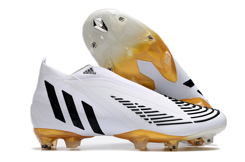 adidas Predator Edge Geometric+ FG Fodboldstøvler Hvid Sort