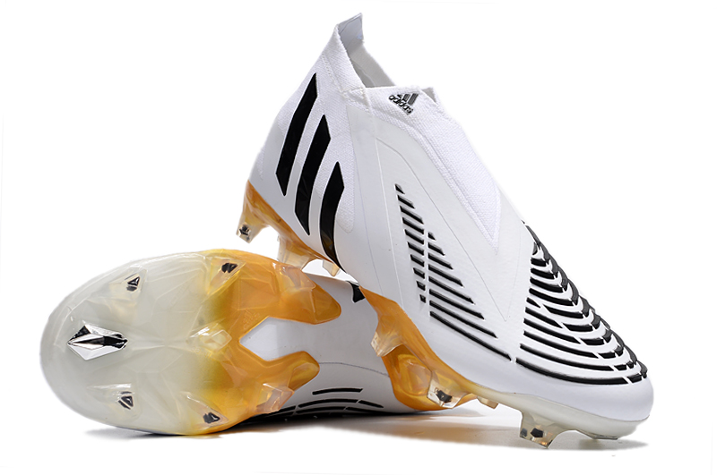 adidas Predator Edge Geometric+ FG Fodboldstøvler Hvid Sort