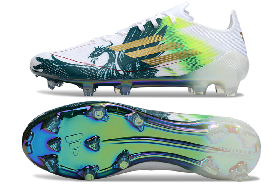 Adidas F50 Elite FG M. Salah Fodboldstøvler Hvid Grøn