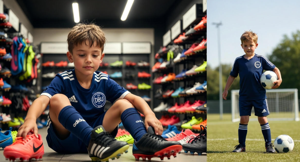 Fodboldstøvler til børn med brede eller smalle fødder